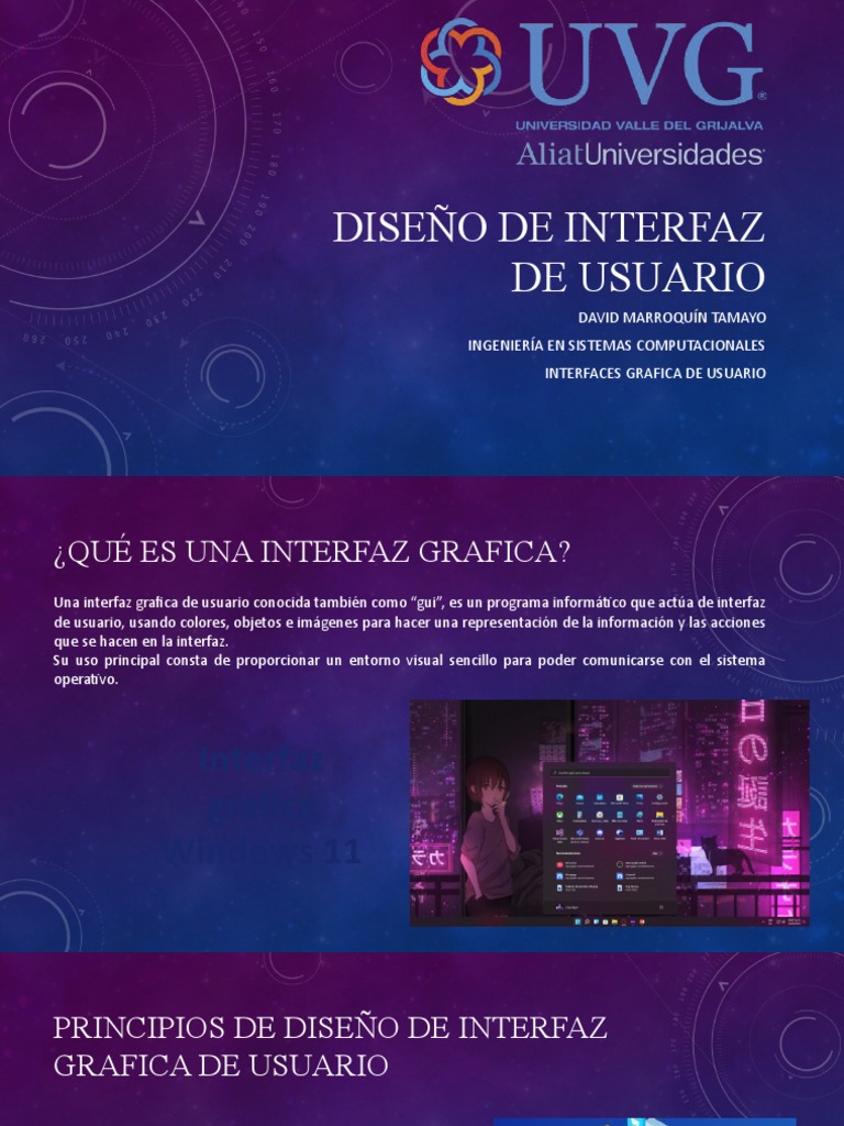 Diseño de Interfaz de Usuarios | PDF | Interfaces gráficas de usuario ...