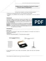 Com Es Pot Determinar La Solubilitat D Una Sal I La Seva Variació Amb La Temperatura - PDF