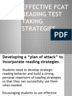 FCAT Test Taking Strategies 1