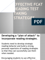 FCAT Reading Test Strategies