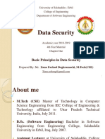 Basic Principles in Data Security