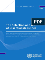 The Selection and Use of Essential Medicines: WHO Technical Report Series
