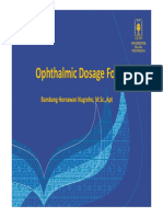 Opthalmic Dosis Form