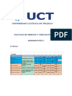 Horarios UCT Nacional