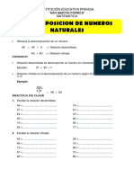 Matematica - Descomposición de Números Naturales