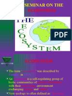 A Seminar On The: Ecosystem