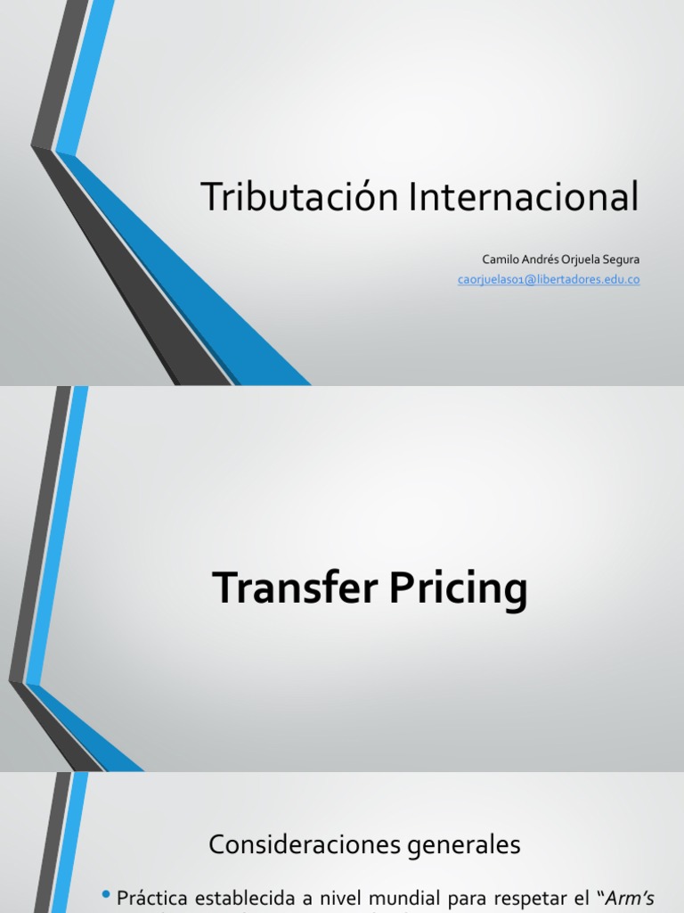 Tributación Internacional Pdf Economias Impuestos