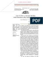 Case 23-2016: A 46-Year-Old Man With Somnolence After Orthopedic Surgery