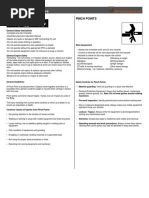 Safe Operating Procedure: Pinch Points