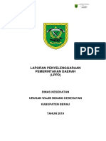 Laporan Penyelenggaraan Pemerintahan Daerah (LPPD) : Dinas Kesehatan Urusan Wajib Bidang Kesehatan Kabupaten Berau