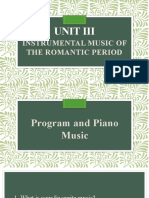 Program and Piano Music