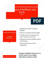 Chapter 2 Overview of Customer Feedback
