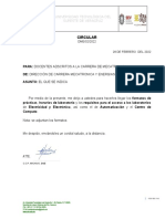 CIRCULAR 02 Horarios de Laboratorio, Formatos de Practica, Requisitos para Acceso Al Laboratorio