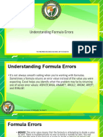 Lecture 18 - Understanding Formula Errors