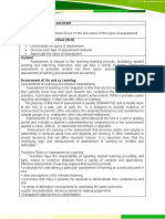 Module 2 - Types of Assessment Methods