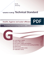 Guernsey Technical Standard: Health, Hygiene and Water Efficiency