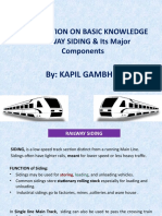 Railway Siding Components and Formation