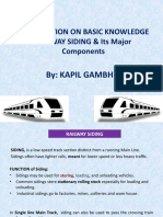 Basics of Railway Sidings and Their Major Components