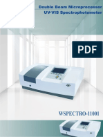 Double Beam Microprocessor Uv-Vis Spectrophotometer Wspectro-11001