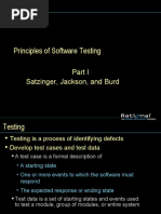 Principles of Software Testing: Satzinger, Jackson, and Burd