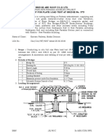 Bridge and Roof Co. (I) Ltd. Methodology For Plate Load Test at Bridge No. 373