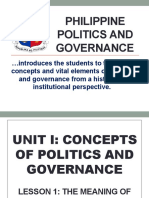 Phil.politics_lesson1_philippine Politics and Governance