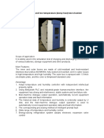 Battery High and Low Temperature Test Chamber