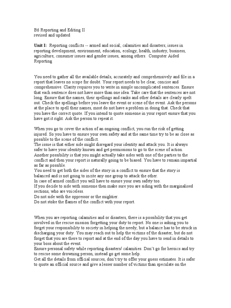 B6 Editing and Reporting II | PDF | Copy Editing | Page Layout