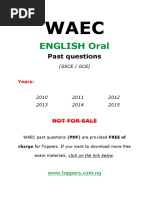 Waec English 