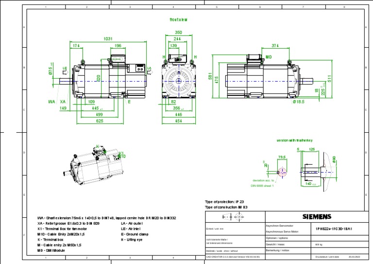 1PH8224-1FC30-1BA1 2D Dimension WithFrame en | PDF | Manufactured Goods