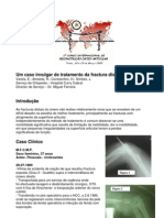 Um caso invulgar de tratamento da fractura distal do úmero. Varela, E.; Almeida, R.; Constantino, H.; Simões, J.