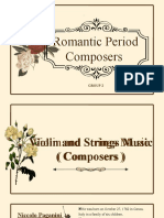 Music M2W2 Romantic Period Composers