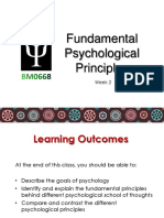 Fundamental Psychological Principles: Week 2