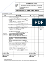 Mobile Scaffolds Inspection Checklist Inspection Date: صحفلا خٌرات Project Name: عورشملا