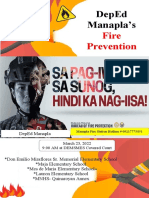 Fire Prevention Month: Deped Manapla'S