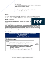 FGD Administration and Analysis_Outline