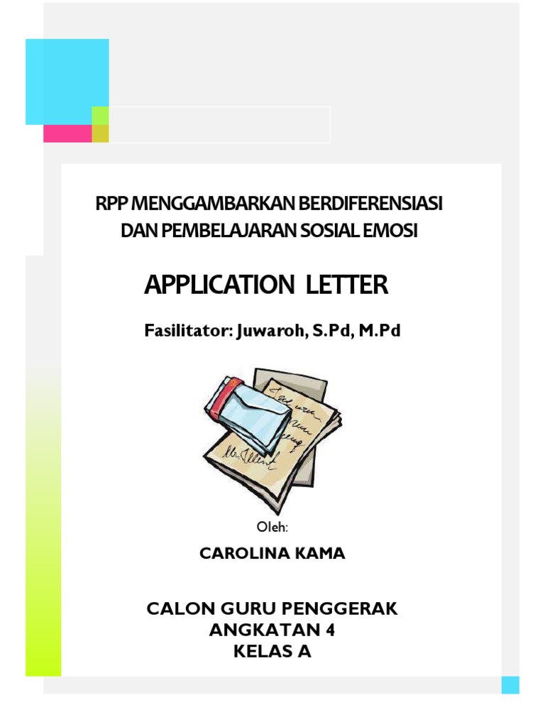 Application Letter: RPP Menggambarkan Berdiferensiasi Dan Pembelajaran ...