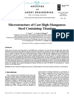Microstructure of Cast High-Manganese