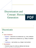Discretization and Concept Hierarchy Generation