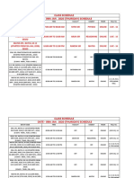 09th Jan - 2020 (Thursday) Schedule