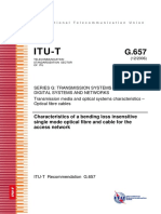 G.657 Characteristics of a Bending Loss Insensitive Single Mode Optical Fibre and Cable for the Access Network