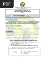 Schools Division Office of Camarines Sur Learning Activity Sheet No. 13