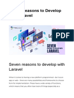Seven Reasons To Develop With Laravel