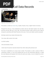 Call Data Records and How To Obtain Them