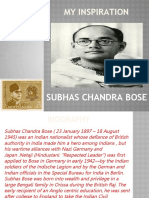 My Inspiration: Subhas Chandra Bose