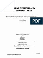 Manual of Highland Ethiopian Trees