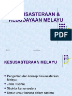 Kesusasteraan & Kebudayaan Melayu