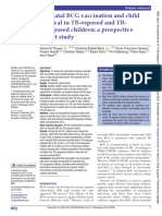 Neonatal BCG Vaccination and Child Survival in TB Exposed and TB Unexposed Children A Prospective Cohort Study