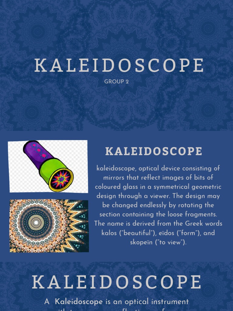 Kaleidoscope Group 2 1 PDF Endoscopy Optics
