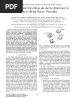 AFRAID: Fraud Detection Via Active Inference in Time-Evolving Social Networks